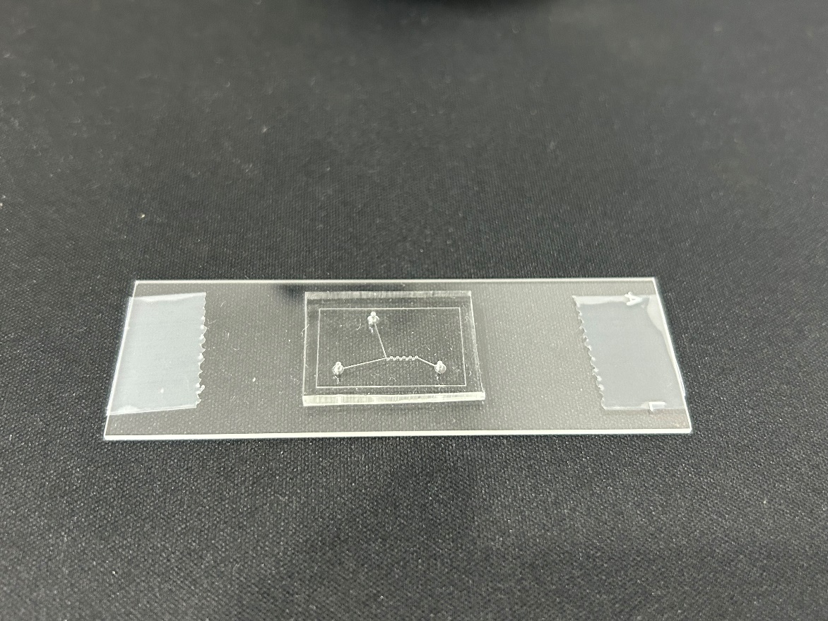 Three-inlet microfluidic chip
